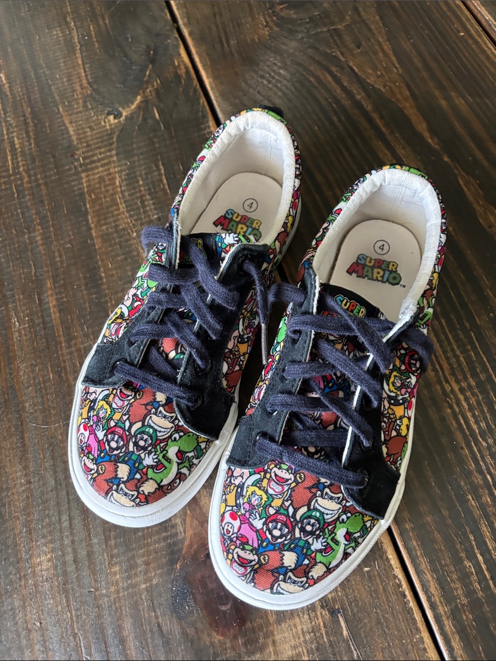Nintendo Super Mario Kids' Colorful Character Sneakers - Black Accents